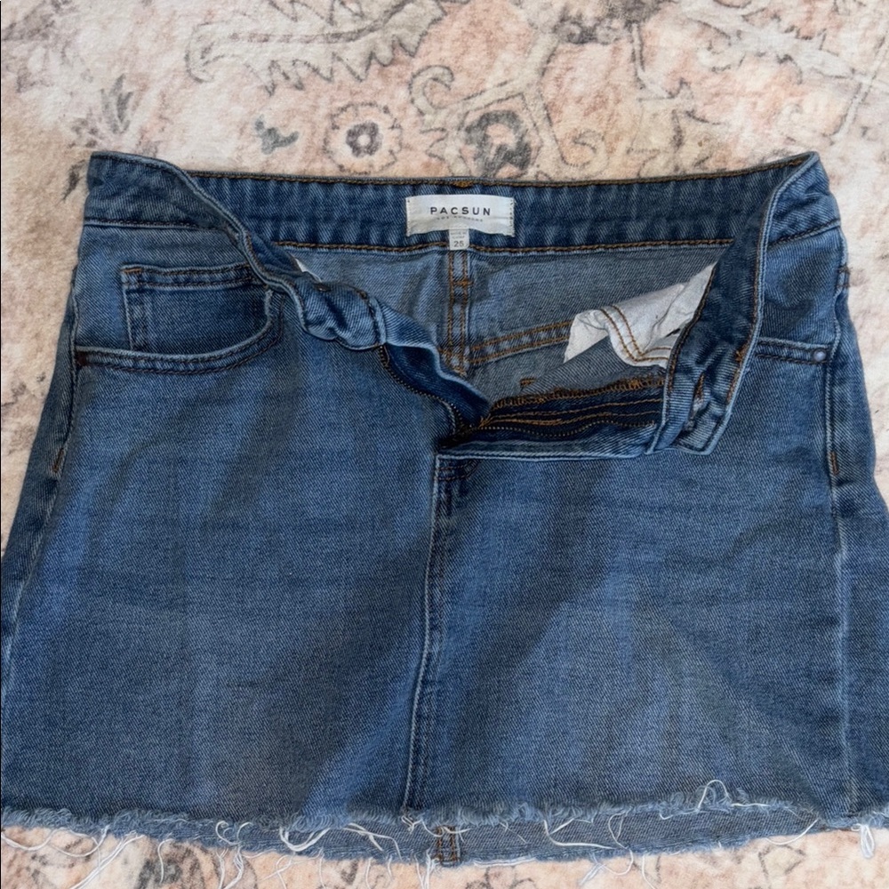 PacSun Blue Denim Skirt